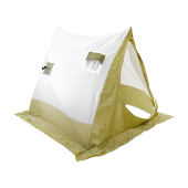 Палатка зимняя СЛЕДОПЫТ 2-скатная, Oxford 210D PU 1000, цв. ол/бел PF-TW-33