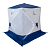 Палатка зимняя куб СЛЕДОПЫТ 1,5 х1,5 м, Oxford 210D PU 1000, синий принт TW-29