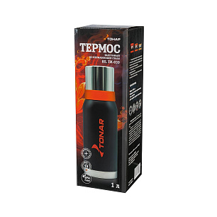 Термос (HS.TM-039) 1000ML черный TONAR