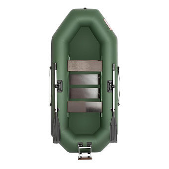 Лодка гребная Шкипер 260НТ зеленый