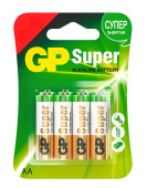 Батарейка  GP Super Alkaline 15A(AA/LR06) FSB4+4